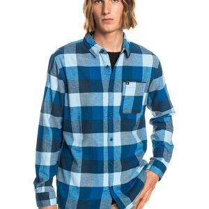 Men's Blue Plaid Shirt quicksilver L